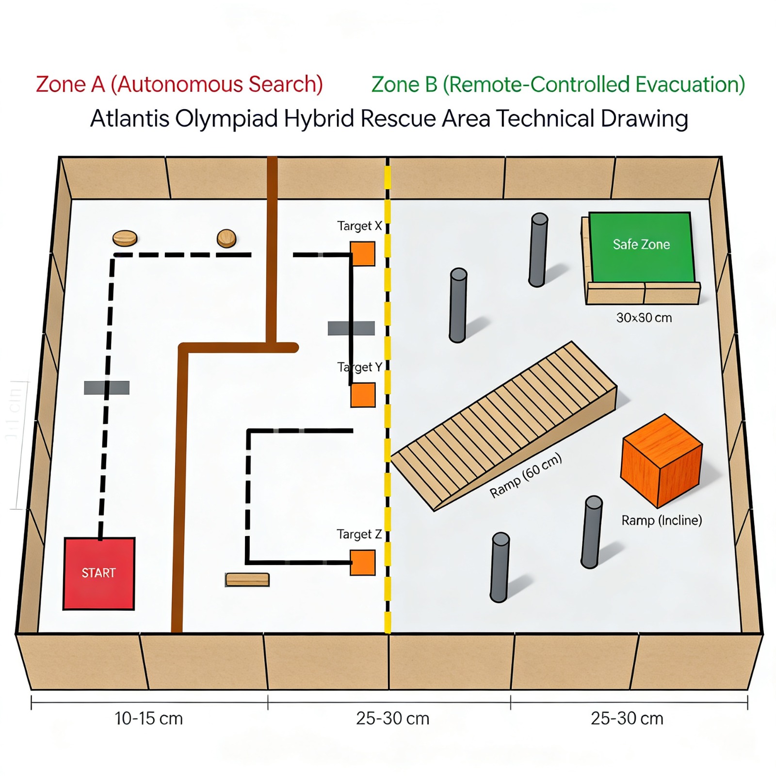 Hybrid Rescue Competition Field